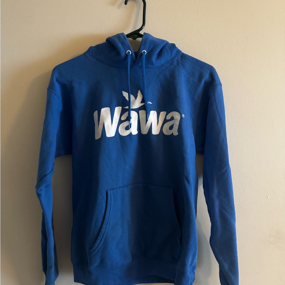Wawa Blue Hooded Pullover Sweatshirt